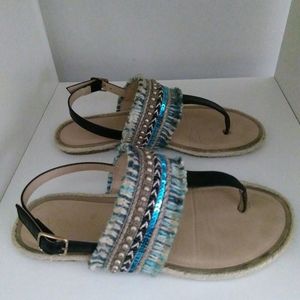 Super cute Venus bead, sequin, string, 7 sandals